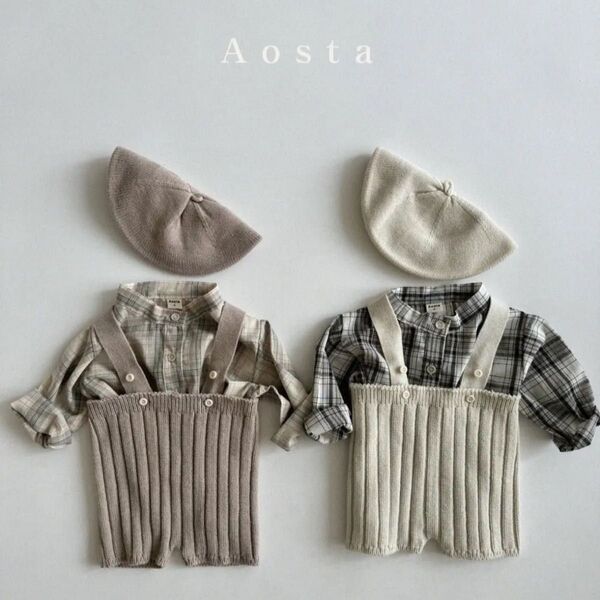 aosta ベレー帽 ニットパンツ