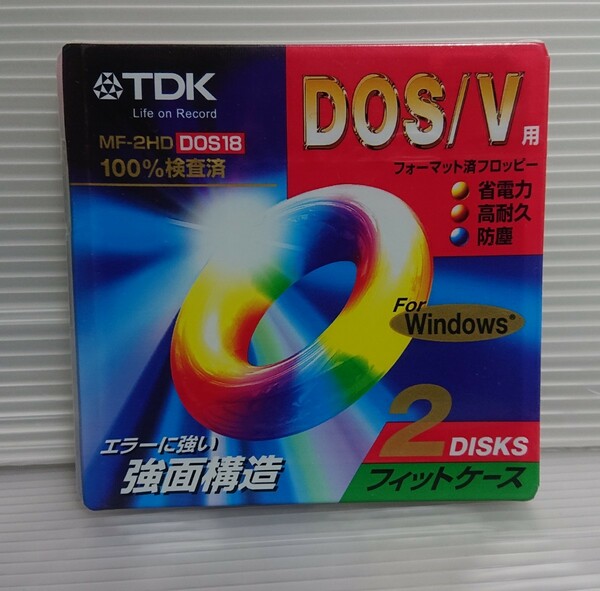 TDK 3.5インチ フロッピーディスク DOS/Vフォーマット2枚パック