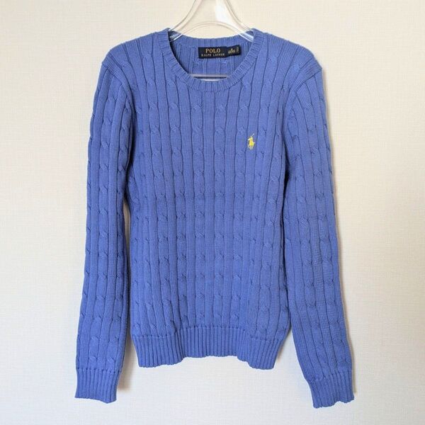 ポロラルフローレン ケーブルニット コットンセーター POLO RALPH LAUREN クルーネックセーター