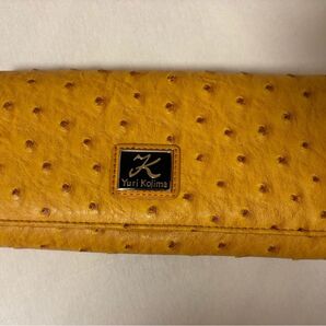 ユリコジマ Yuri Kojima コインが分けられる長財布 黄色 イエロー ウォレット レディース