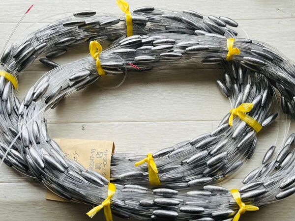 トローリング#ビシ鉛 50m 2匁250個強力ナイロン60号2.03kg 2セット新品