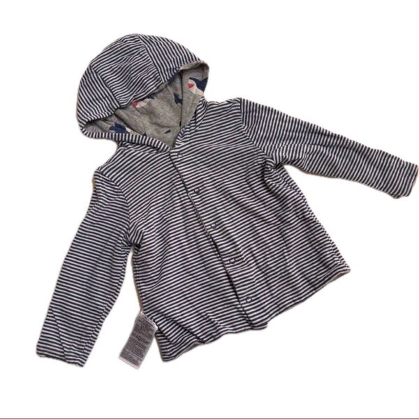 baby GAP リバーシブル パーカー 鮫 くま ボーダー