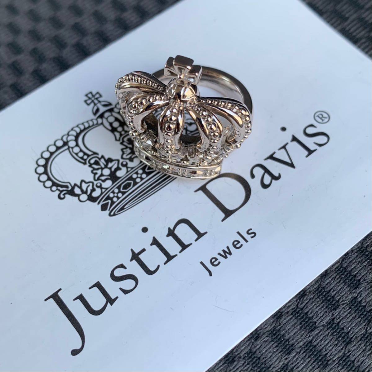 新品◇JUSTIN DAVIS◇MY LOVE RING◇薔薇クラウン◇15号◇ 定番人気