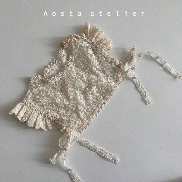 Aosta atelie レースベスト ビスチェ