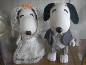 [Бесплатная доставка] Snoopy &amp; Bell Vintage Wedding Coll ■ Арахисовый Antique Wedding Dolls включает в себя мягкую виниловую куклу ■