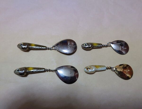 T.O.LURES スピンテールジグ 3/8oz×2個、 1/2oz×2個