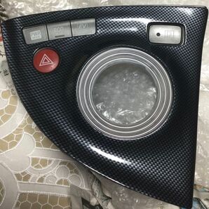 プリウス30用 シフトコントロールパネル シフトパネル カーボン調 美品