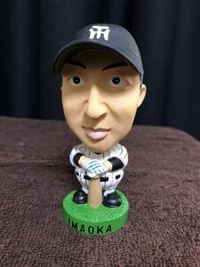  now hill genuine .... sickle kama .. Hanshin Tigers shake head doll Bob ru head figure secondhand goods 