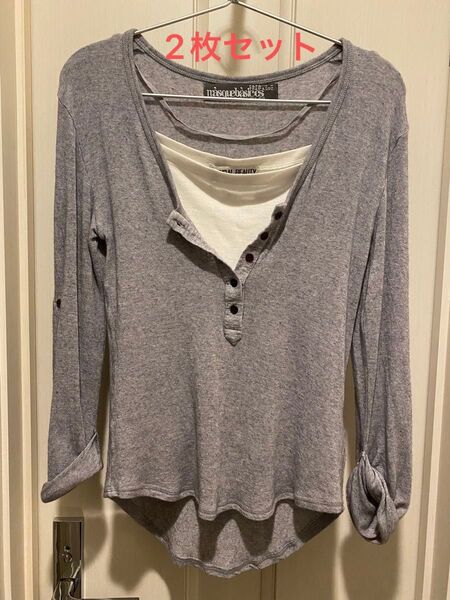 ZARA アンゴラ混 Tシャツトップス おまけキャミソールつき