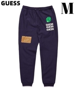 M 新品【GUESS x GENERATIONS LOGO SWEAT PANT NAVY ゲス x ジェネレーションズ スウェットパンツ ネイビー】