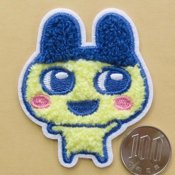 たまごっち まめっち アイロン ワッペン アップリケ パイル もこもこ 手芸用品 アレンジ patch パッチ キャラクター