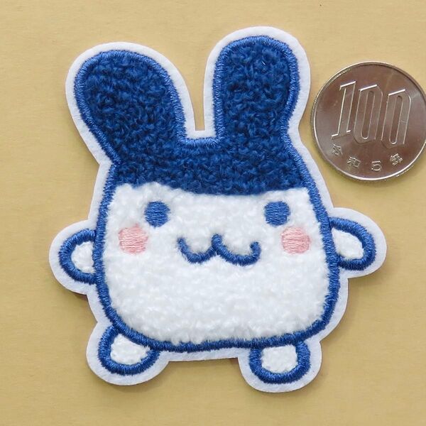 たまごっち みみっち アイロン ワッペン アップリケ パイル もこもこ 手芸用品 アレンジ patch パッチ キャラクター