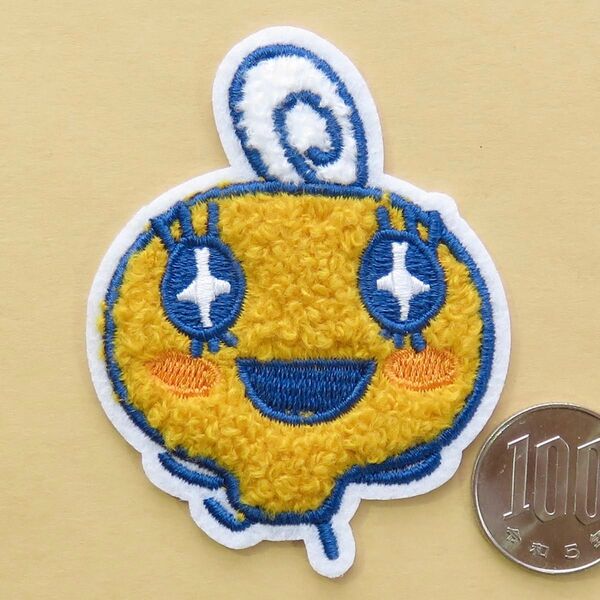たまごっち めめっち アイロン ワッペン アップリケ パイル もこもこ 手芸用品 アレンジ patch パッチ キャラクター