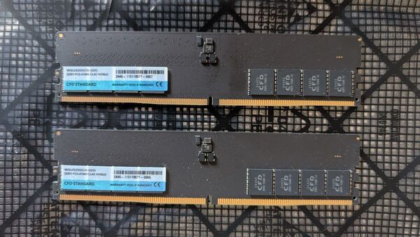 DDR5 64GB/CFD Standard W5U5200CS-32G ×2枚/メーカ永久保証