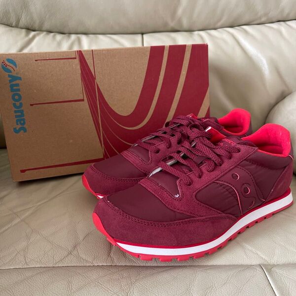 新品未使用 サッカニー ジャズロープロ Saucony JAZZ LOWPRO スニーカー レッド メンズ US8.5