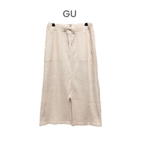 GU スカート ワッフル スリット