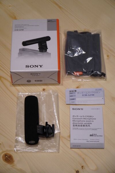 【美品】SONY ガンズームマイクロホン ECM-GZ1M