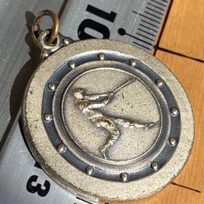 野球選手デザイン メダル アンティーク ヴィンテージ レトロ