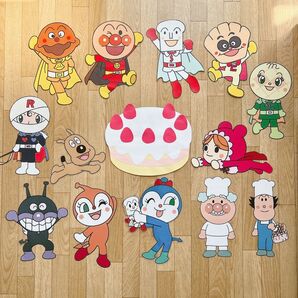 アンパンマン 誕生日 壁面飾り (6点〜購入可)