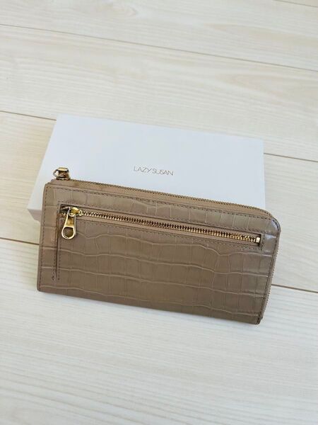 レイジースーザン LAZYSUSAN 長財布 レディース 大容量 財布 ベージュ
