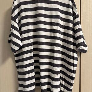 Graphpaper ボーダーポケットT WHT/C.GRY サイズ2