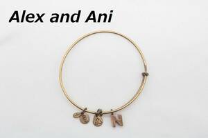 【T452】Alex and Ani アレックスアンドアニ イニシャル N バングル ワイヤー アクセサリー【送料全国一律188円】