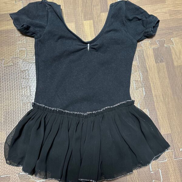子供用 黒レオタード バレエ ダンス バレエレオタード