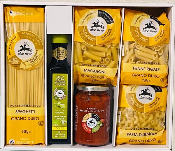 アルチェネロ オーガニックパスタ オリーブオイル 人気ギフト6点セット