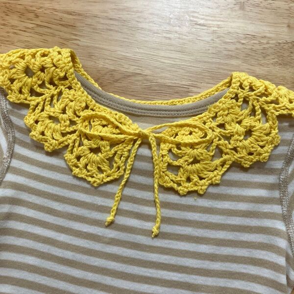 スタイ つけ襟 ベビー ハンドメイド 手編み