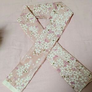 可愛い!桜吹雪の半襟 桜 花柄 サクラ 半衿 ハンドメイド