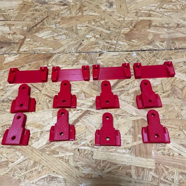 送料無料 ミルウォーキー パックアウト マウント ABS仕様 4セット A赤
