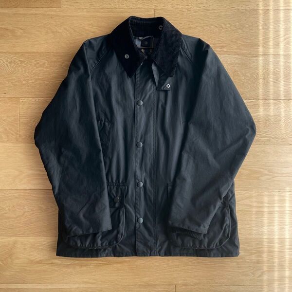 【極美品】BARBOUR BEDALE WAX BLACK レギュラーフィット