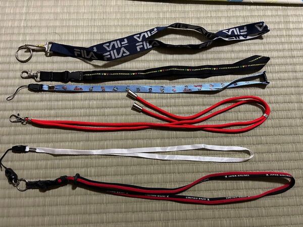 ネックストラップ色々6本 FILA JAL