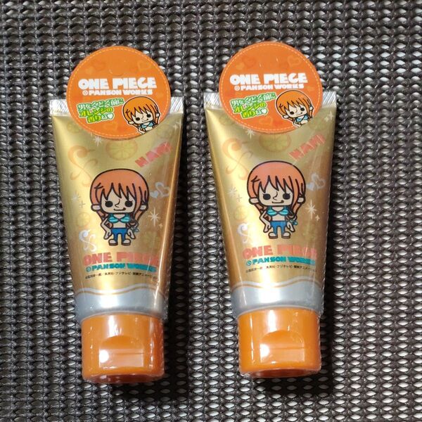 シュリンク未開封 2個セット ワンピース つやさらハンドクリーム (ナミ新世界ver.) 35g オレンジの香り