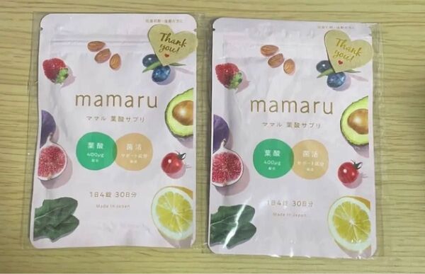 mamaru 葉酸サプリ 2袋 ママル