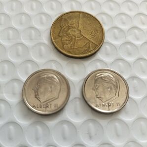 ベルギー 1フラン&5フラン 硬貨セット