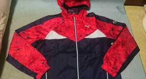 { new goods } Puma window jacket red camouflage saL