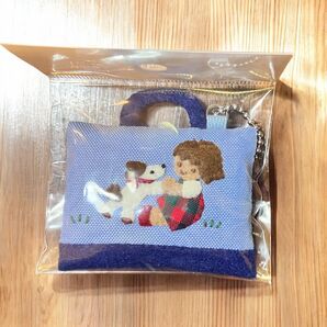 【未使用】ファミリア バッグ型 キーホルダー ストラップ ボールチェーン