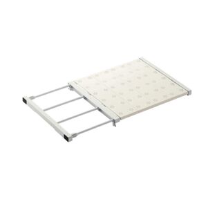 【新品】伸縮自在突っ張り棚 幅45〜75cm 奥行35cm ホワイト