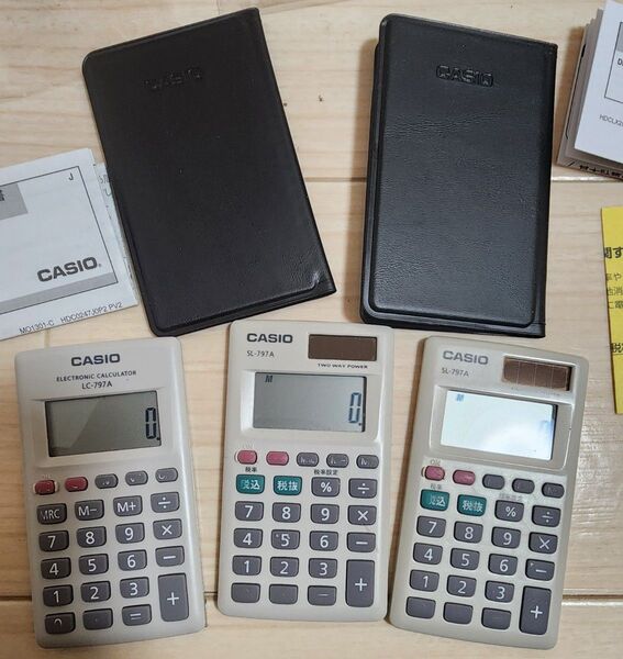 CASIO■電卓■完全動作品■カシオSL797A&カシオ LC797A