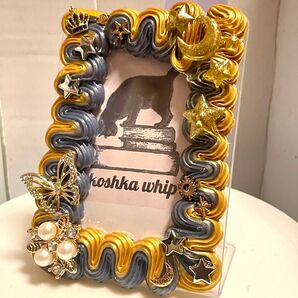 #101 ホイップデコ トレカケース ネイビー ゴールド 星 宇宙