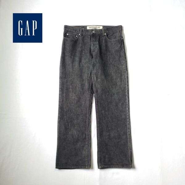 00s OLD GAP Black denim STRAIGHT FIT
