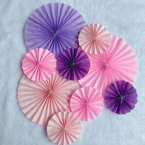 【45】 ペーパーファン 壁面飾り 折り紙 ハンドメイド 春飾り 掲示板などに 保育園