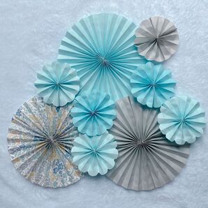 【46】 ペーパーファン ペーパーフラワー ハンドメイド 保育園 壁面飾り 幼稚園 施設 病院 春 卒業