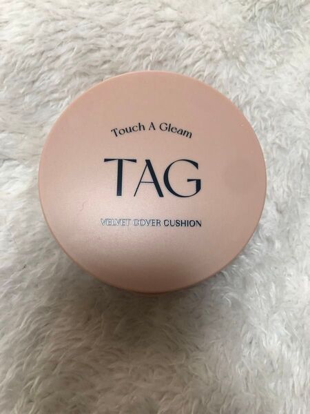 新品TAG ベルベットカバークッション 02ヌードライト