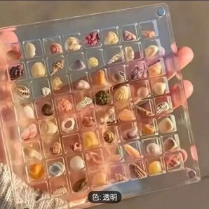 アクリルディスプレイケース ジュエリー 貝殻 標本 コレクション 宝石 ストーン アクセサリー ハンドメイド 8x8=64