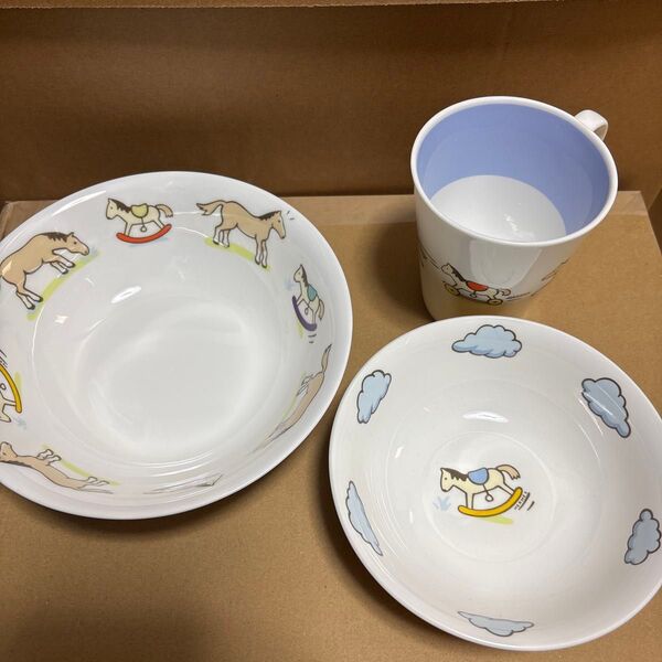 値下げHERMES ADADA 子供食器 3点セット