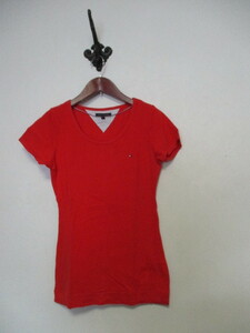 TOMMYHILFIGER красный короткий рукав футболка (USED)11920②