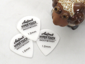 [新品・追跡便] AriaProII HyperTouch ギターピック3枚 ジャズシェイプ/ポリアセタール製/ホワイト/1.0mm 日本製 MADE IN JAPAN