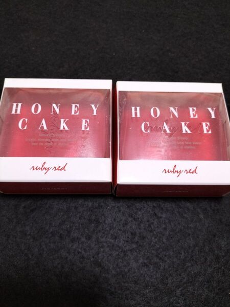 資生堂 HONEY CAKE ホネケーキ ルビーレッド 100g 2個